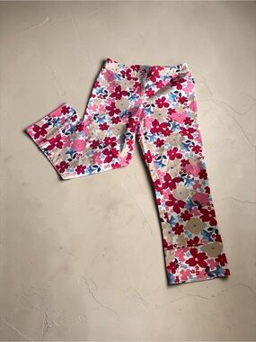 LOFT Floral Capris in Pink, Red, Blue, Cream